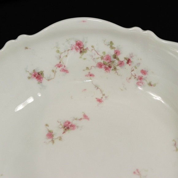 Theodore Haviland Limoges Antique Floral Serving Bowl Schleiger 159y Pate a Feu - Picture 9 of 11